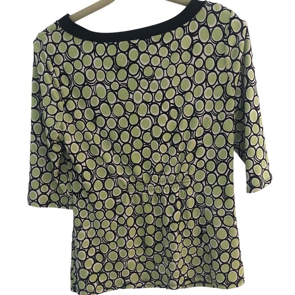 Jones & Co lime green and black top size medium small - Picture 7 of 9